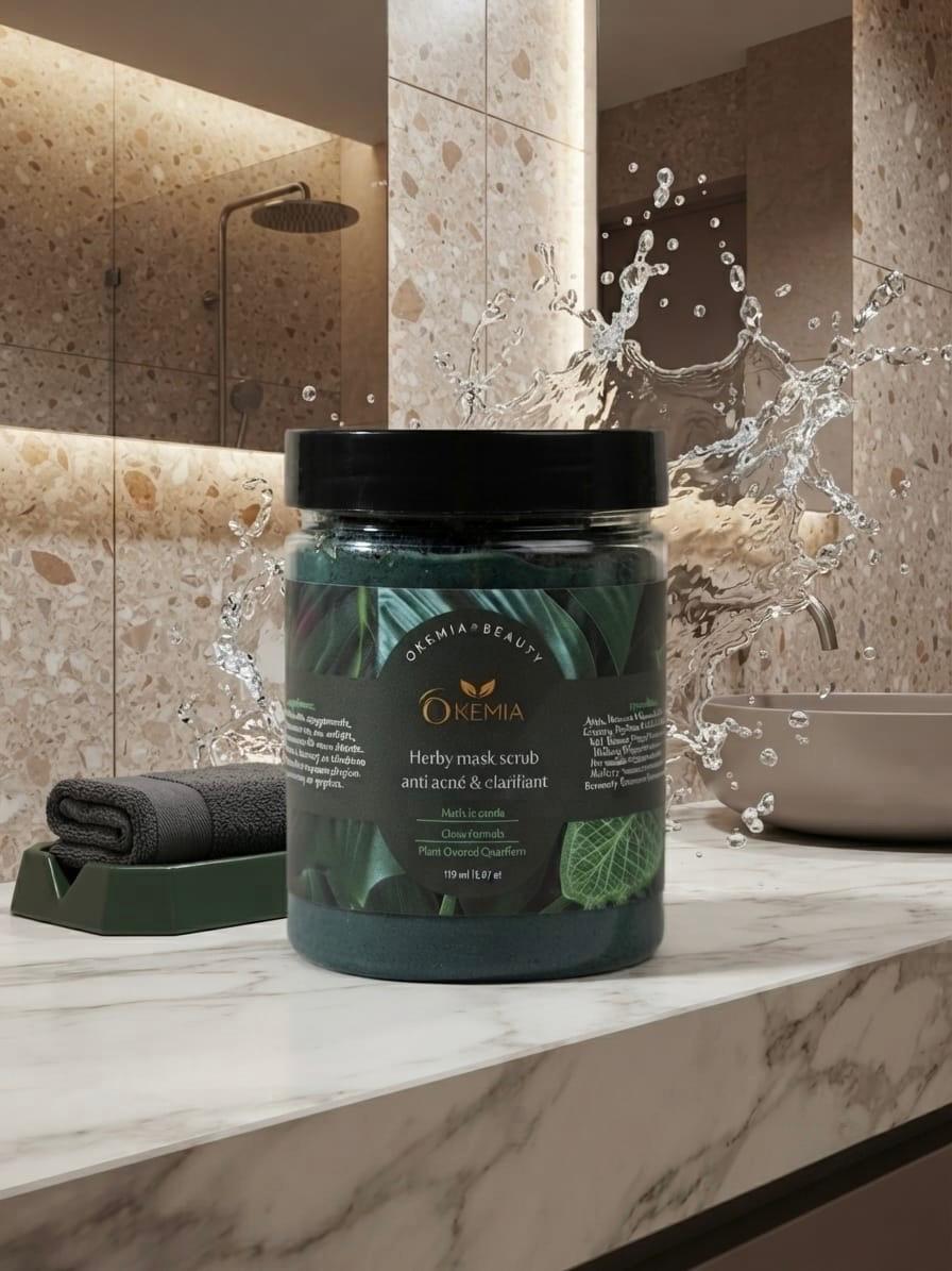 Herby Mask Scrub anti acné et Clarifiant